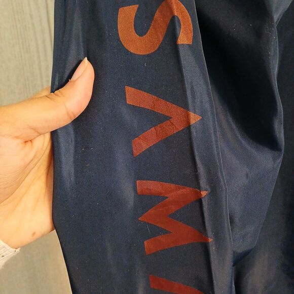 Samase It's Different Size L Navy/Maroon Logo Accent Bomber Jacket - Picture 9 of 11